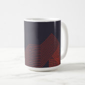 Mug Illustration décorative à la mode simple cool oran (Devant droit)