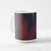Mug Illustration décorative à la mode simple cool oran (Devant gauche)