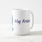 Mug Illustration décorative d'un chien terrier (Devant droit)