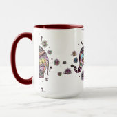 Mug Illustration d'éléphant de bébé coloré mignon (Gauche)