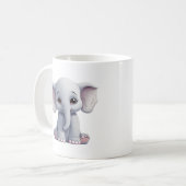 Mug Illustration d'éléphant de dessin animé (Devant gauche)