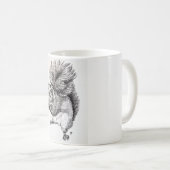 Mug Illustration d'encre d'écureuil (Devant droit)