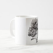 Mug Illustration d'encre d'écureuil (Devant gauche)