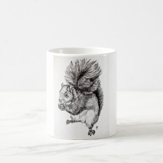 Mug Illustration d'encre d'écureuil