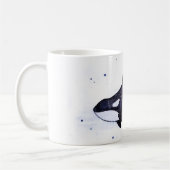 Mug Illustration d'épaulard d'orque (Gauche)
