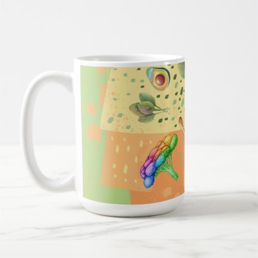 Mug illustration des aliments sains (Gauche)