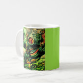 Mug Illustration des années 1940 du plongeur sous-mari (Devant gauche)