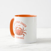 Mug Illustration des aquarelles Coral-Rouge Crabe (Devant gauche)