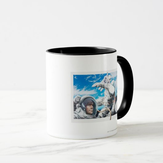 Mug Illustration des astronautes américains dans (Devant droit)