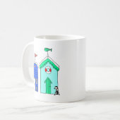 Mug Illustration des Beach Huts 2 (Devant gauche)