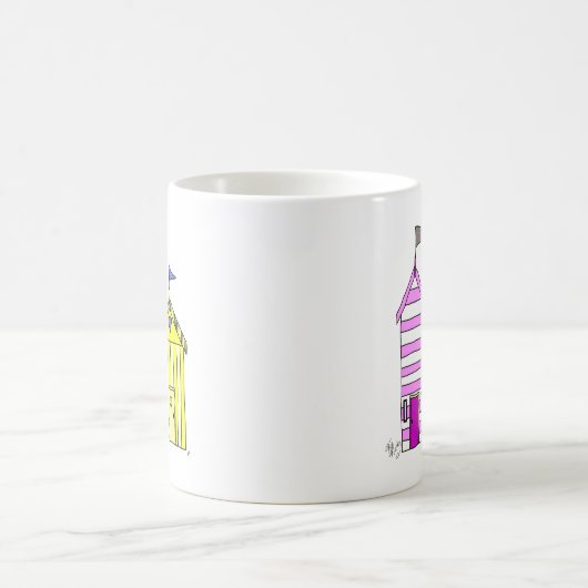Mug Illustration des Beach Huts 3 (Centre)