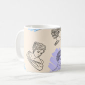 Mug Illustration des contours des statues grecques. B (Devant gauche)
