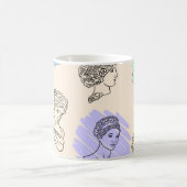Mug Illustration des contours des statues grecques. B (Centre)