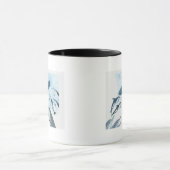 Mug Illustration des dauphins regardant un bateau (Centre)