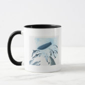 Mug Illustration des dauphins regardant un bateau (Gauche)