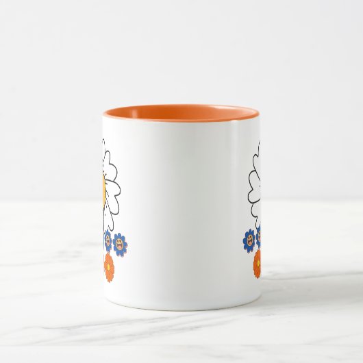 Mug Illustration des fleurs (Centre)