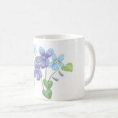 Mug Illustration des fleurs de violet sauvages (Devant droit)
