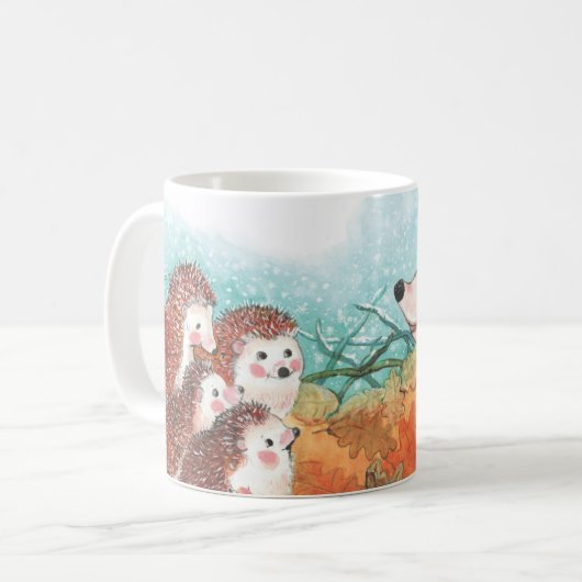 Mug Illustration des hérissons (Devant gauche)
