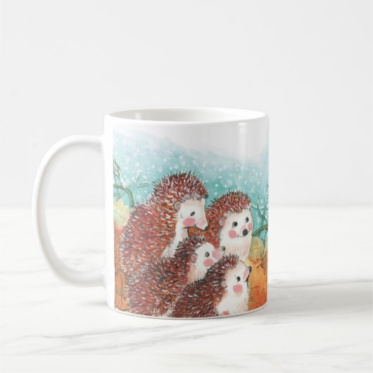 Mug Illustration des hérissons (Gauche)