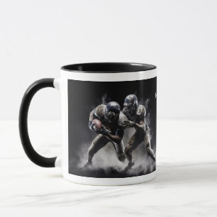 Mug Illustration des joueurs de football de nom person