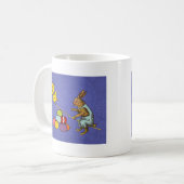 Mug Illustration des oeufs de poulets lapins de Pâques (Devant gauche)