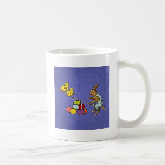 Mug Illustration des oeufs de poulets lapins de Pâques (Droite)