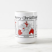 Mug Illustration des personnages de Noël dans le monde (Centre)