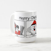 Mug Illustration des personnages de Noël dans le monde (Devant gauche)