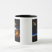 Mug Illustration des satellites à l'horizon terrestre (Centre)