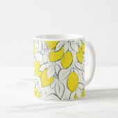 Mug Illustration dessinée à la main d'agrumes de citro (Devant droit)