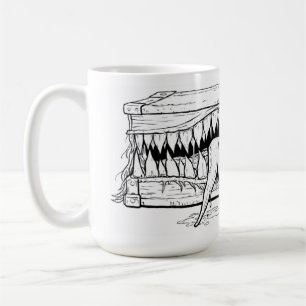 Mug Illustration d'horreur sombre – Poitrine de monstr