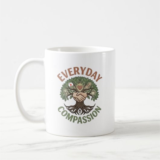 Mug Illustration d'infirmière de compassion quotidienn (Gauche)