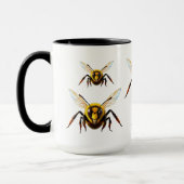 Mug Illustration d'insecte guêpe jaune (Gauche)