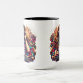 Mug Illustration Dj Girl Vibrant (Centre)