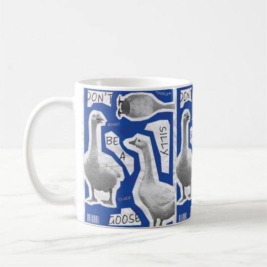 Mug Illustration d'oeuvres d'art ne pas être une oie i (Gauche)