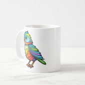 Mug Illustration d'oiseau de dessin (Devant gauche)