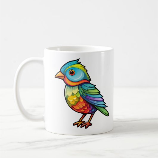 Mug Illustration d'oiseau de dessin (Gauche)