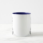 Mug Illustration d'ours astronaute Mignon Gris (Centre)
