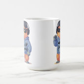 Mug illustration d'ours cool, (Centre)
