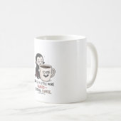 Mug Illustration drôle de vampire café Halloween (Devant droit)
