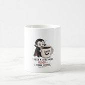Mug Illustration drôle de vampire café Halloween (Centre)