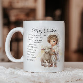 Mug Illustration Du Bébé Jésus Et De L'Agneau