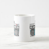 Mug illustration du boombox 80s (Centre)