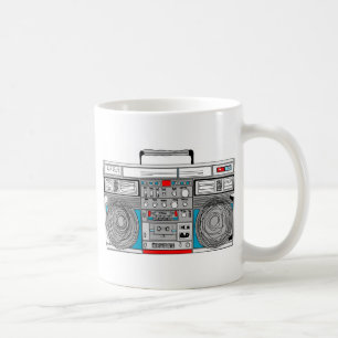 Mug illustration du boombox 80s