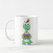 Mug Illustration Du Brontosaurus Avec Gâteau D'Anniver (Gauche)