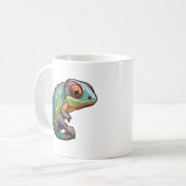Mug Illustration du caméléon de dessin (Devant gauche)