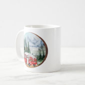 Mug Illustration du camping Mountain Adventure (Devant gauche)