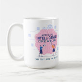 Mug Illustration du cerveau rose Intelligence artifici (Gauche)