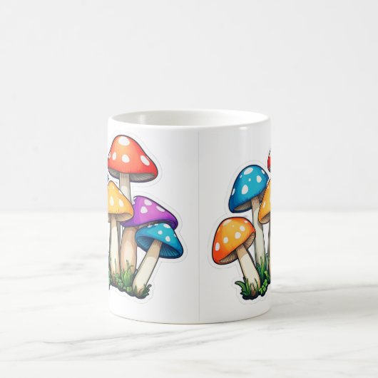 Mug Illustration du champignon transparent (Centre)