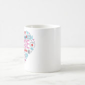 Mug Illustration du coeur de l'infirmière (Centre)